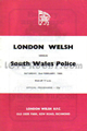 London Welsh South Wales Police 1985 memorabilia